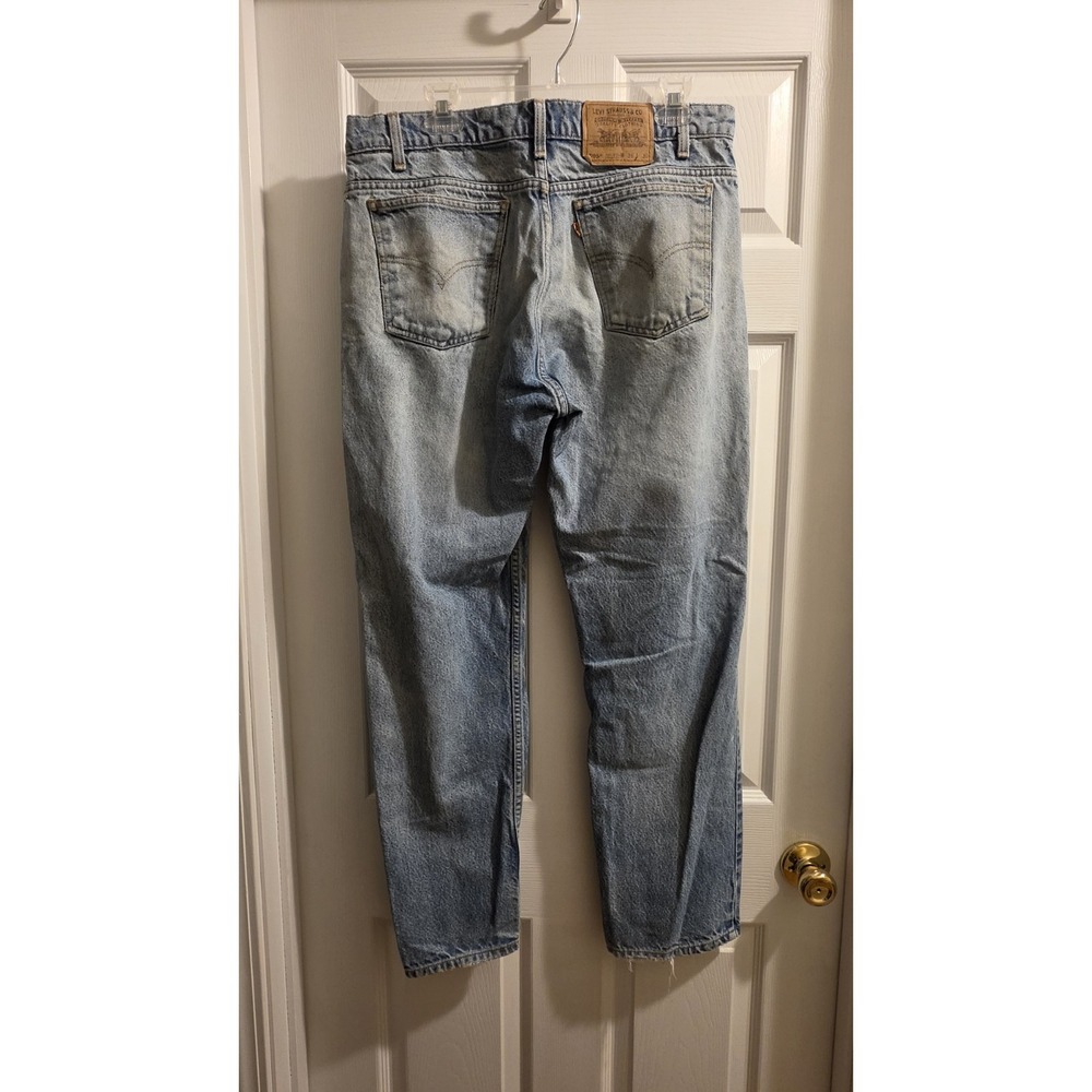Vintage Levi's 505 Jeans Mens 36x30 Blue Orange Tab Straight Leg 90s Made USA